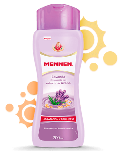 Shampoo para bebé Mennen Lavanda y Avena
